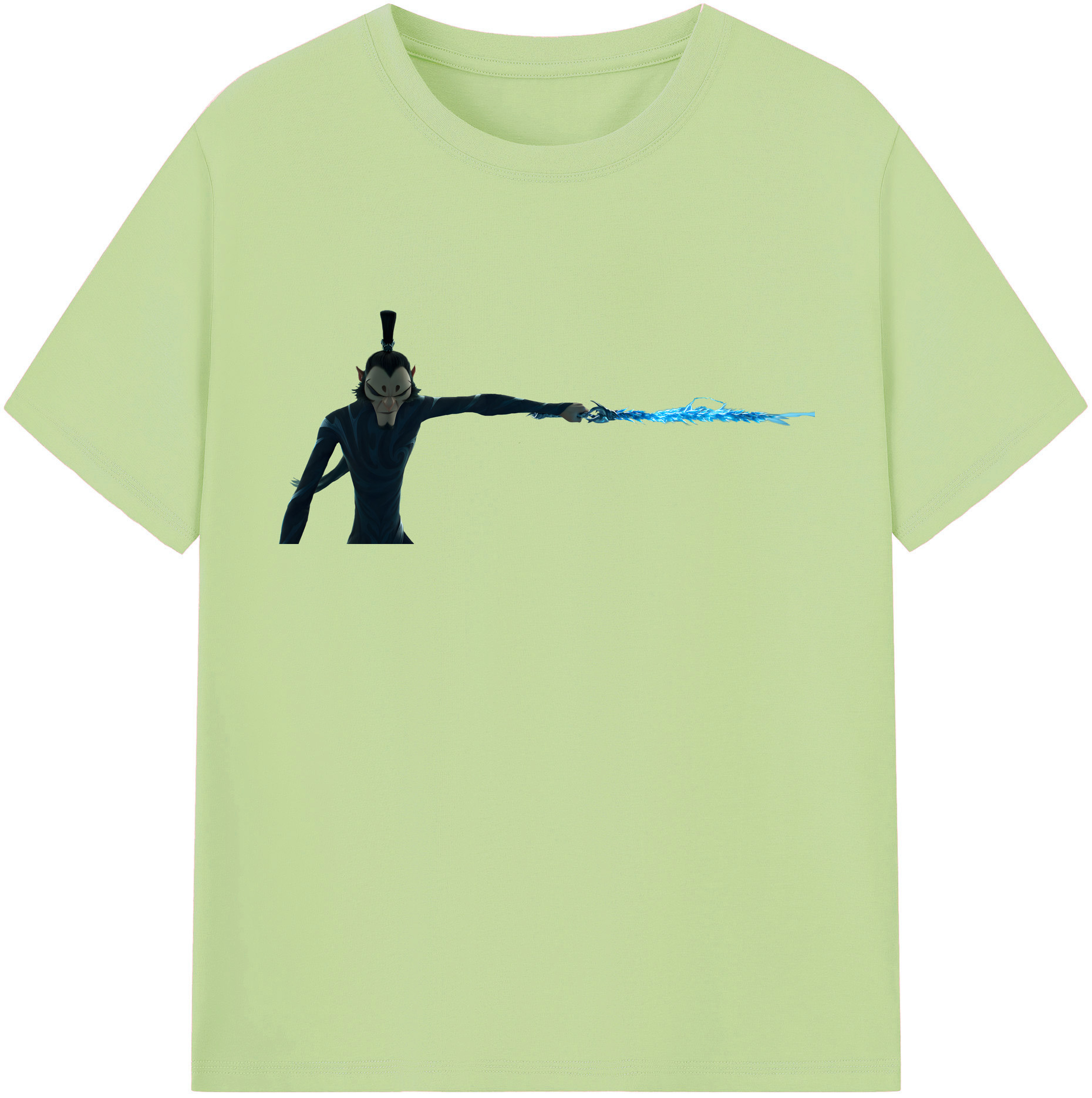 （画像用） Ne Zha 2 ナタ 魔童の大暴れ 綿100％半袖Tシャツ（フロントプリント）